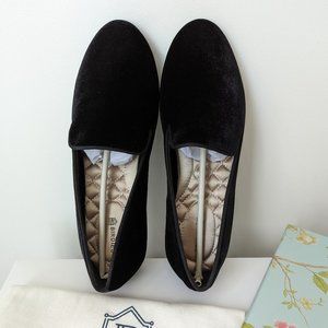 Birdies The Starling Black Velvet Flats 6.5